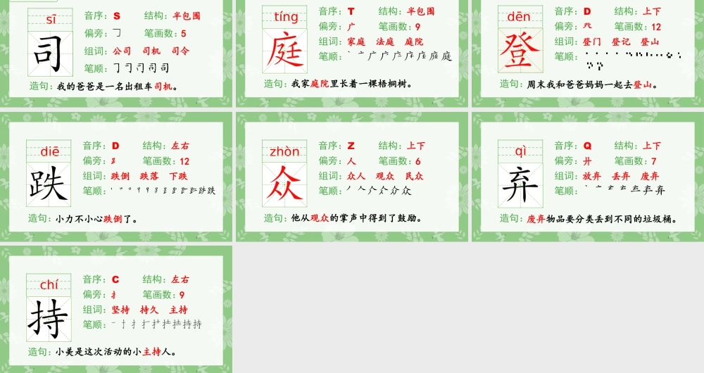 语文三年级上册-课时（生字课件）24.司马光.pptx