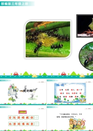 语文三年级上册-课时11 一块奶酪 课件.ppt