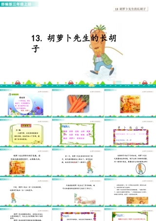 语文三年级上册-课时13 胡萝卜先生的长胡子 课件.ppt