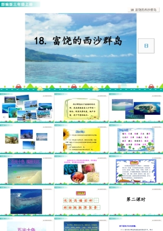 语文三年级上册-课时18 富饶的西沙群岛 课件.ppt