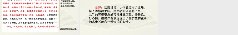 语文三年级上册-课时范文1：日记一则.pptx