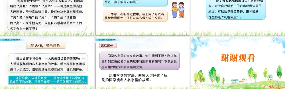 语文三年级上册-课时口语交际：名字里的故事.pptx