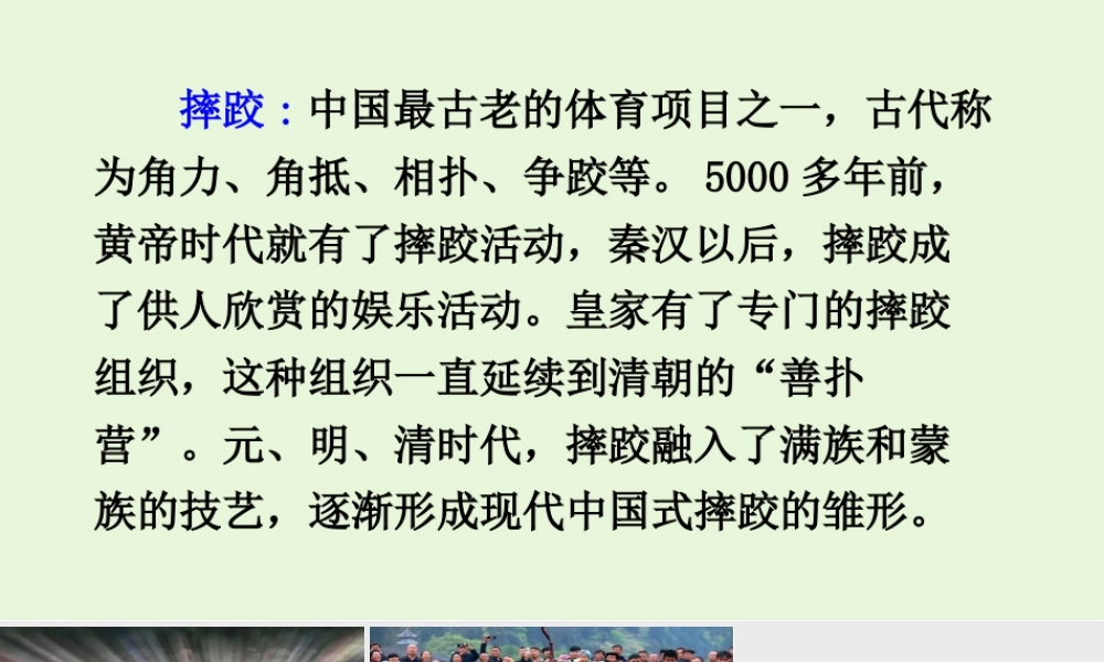 语文三年级上册-课时链接2：摔跤.ppt