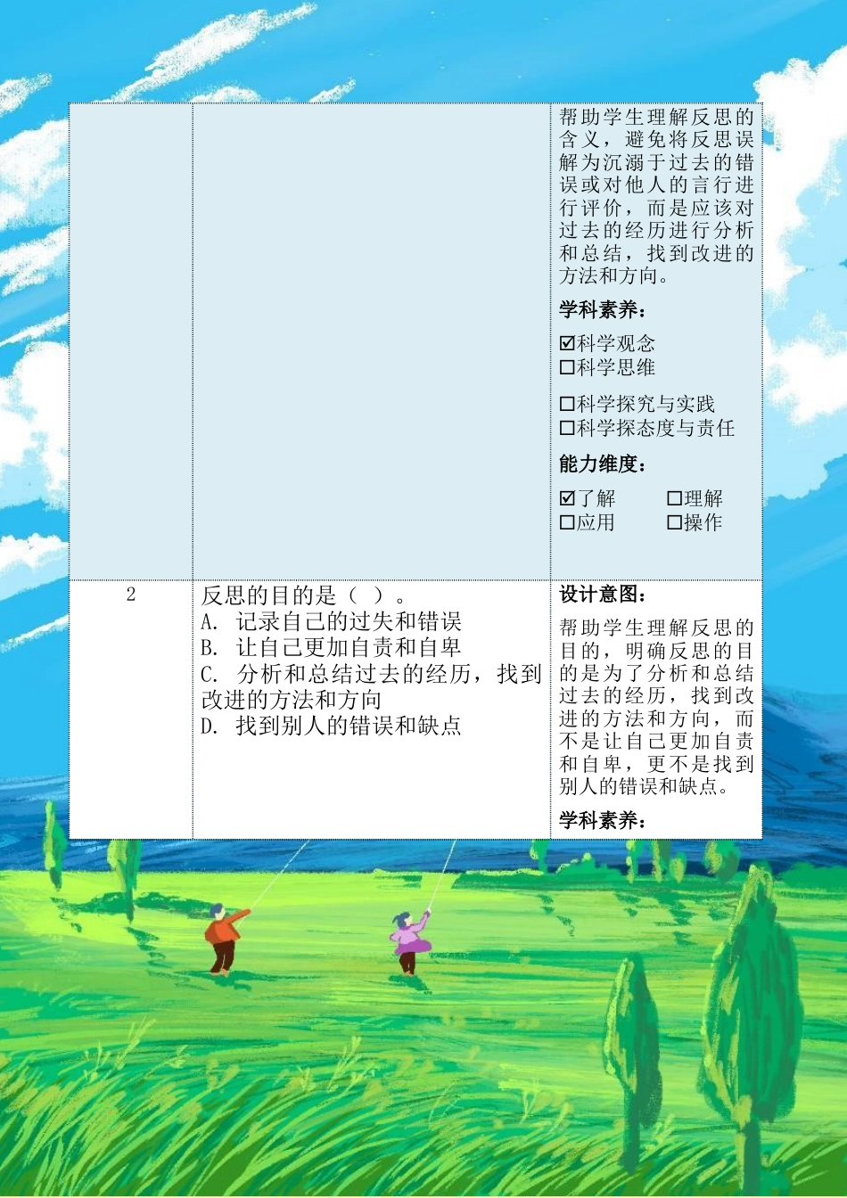 《学会反思》第二课时（教学设计）-部编版道德与法治六年级下册.docx_第3页