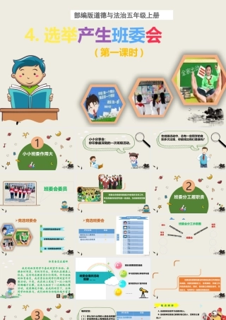第4课《选举产生班委会》（课件）-部编版道德与法治五年级上册.pptx