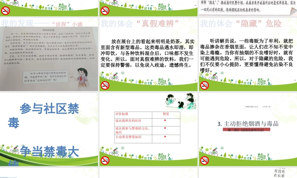 第3课《主动拒绝烟酒与毒品》 (课件)-部编版道德与法治五年级上册.pptx