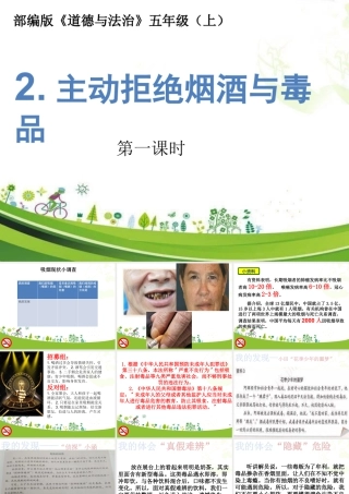 第3课《主动拒绝烟酒与毒品》 (课件)-部编版道德与法治五年级上册.pptx