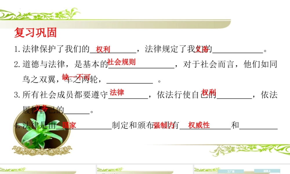 第1课 感受生活中的法律 第二课时（课件）-部编版道德与法治六年级上册.pptx