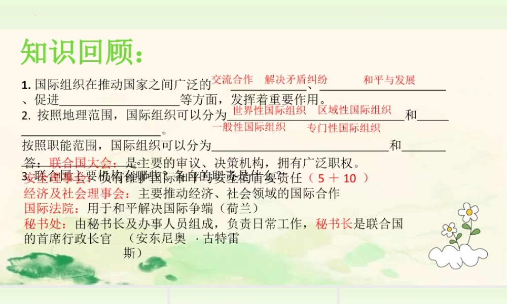 第九课《日益重要的国际组织》第2课时（课件）统编版道德与法治六年级下册.pptx