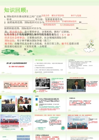 第九课《日益重要的国际组织》第2课时（课件）统编版道德与法治六年级下册.pptx