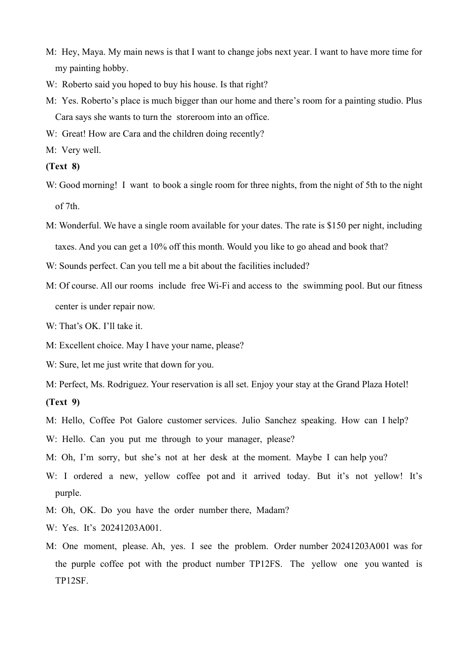 四川省南充市高级中学2024-2025学年高一下学期3月月考试题  英语  PDF版含答案（可编辑 含听力）_英语答案.docx_第3页