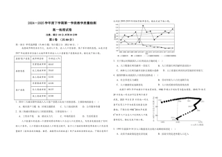 山东省济宁市微山县第二中学2024-2025学年高一3月月考地理试题.docx