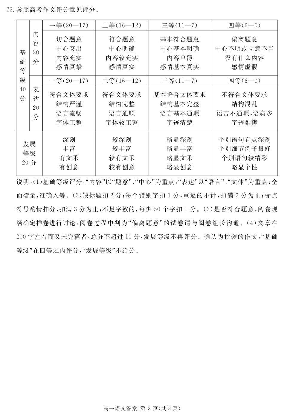 四川省遂宁市2024-2025学年高一上学期期末语文试题 PDF版含解析_2027届地区期末语文答案(简答).pdf_第3页