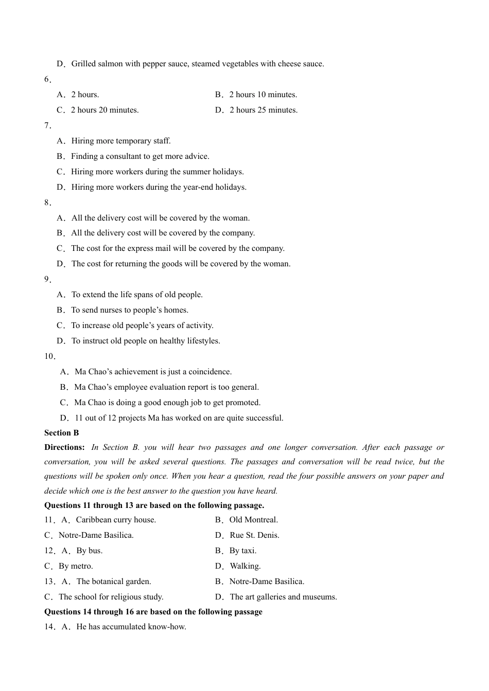 高一英语第一次月考卷（考试版A4）【测试范围：必修第一册Unit 1】（上海专用）.docx_第2页