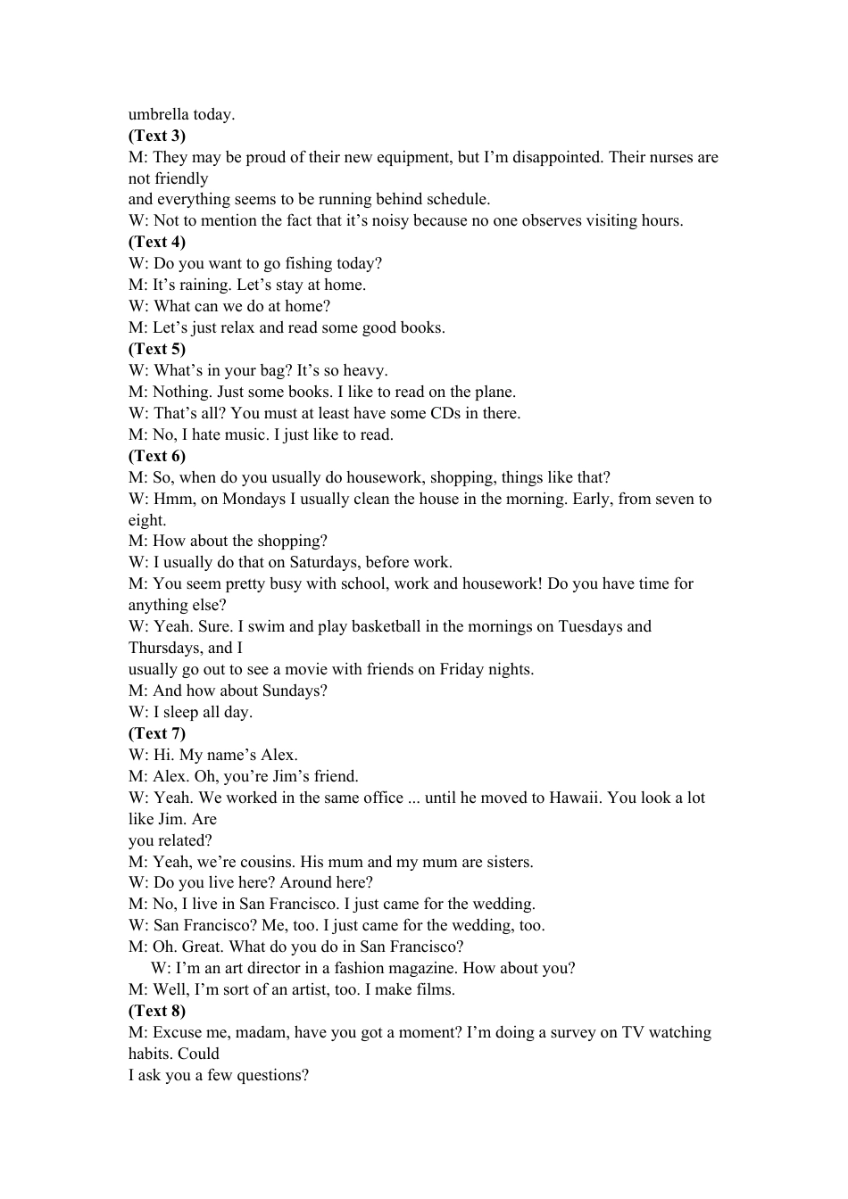 四川省南充高级中学2024-2025高一上学期期中考试英语答案.docx_第3页