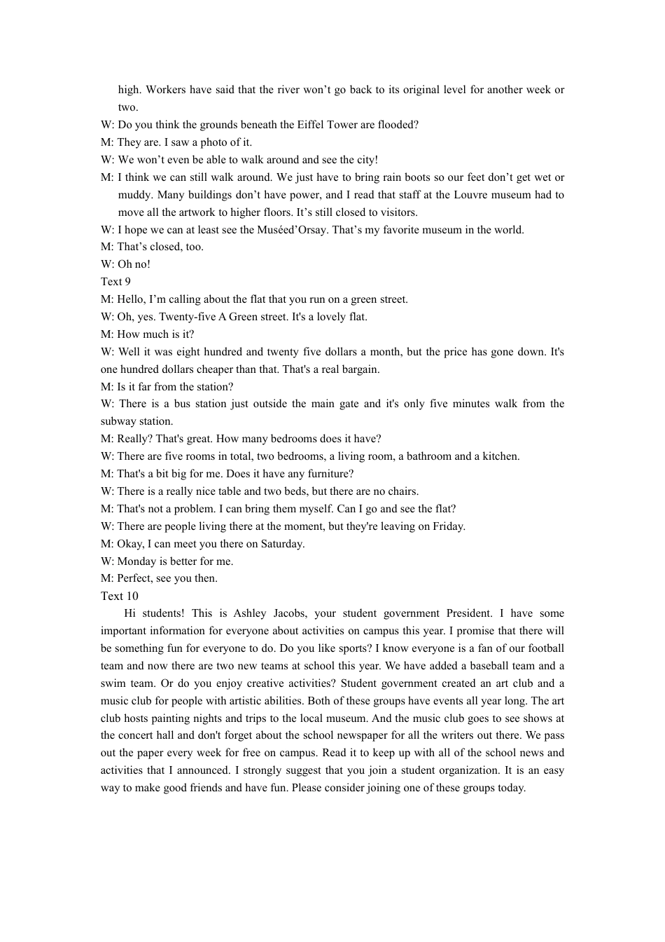 【参考答案】【英语】【高一】2023―2024学年度下学期高一年级期末联考(1).pdf_第3页