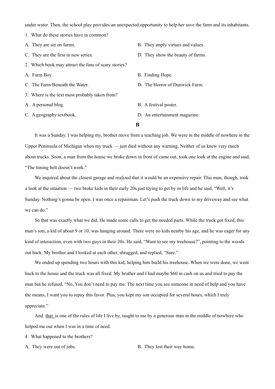 广东省惠州市2023-2024学年高一下学期7月期末英语试题.docx_第2页