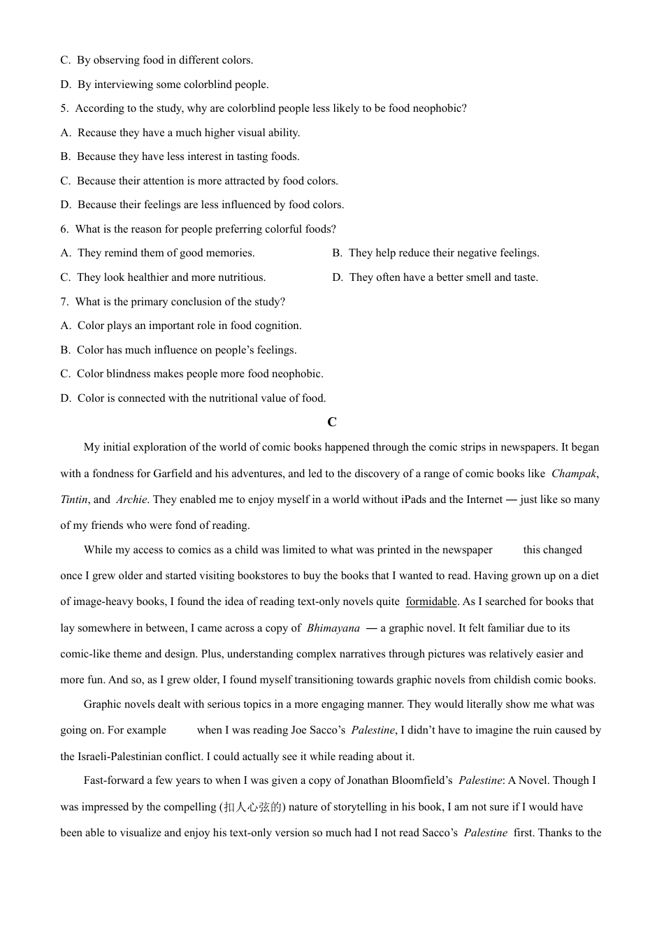 江苏省名校协作体2024-2025学年高一上学期12月月考英语试题  Word版无答案.docx_第3页