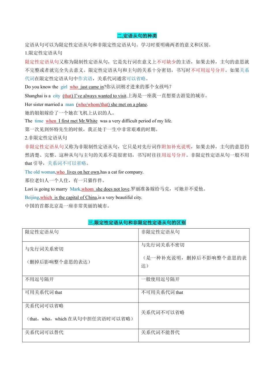 专题05 定语从句（原卷版）.docx_第2页