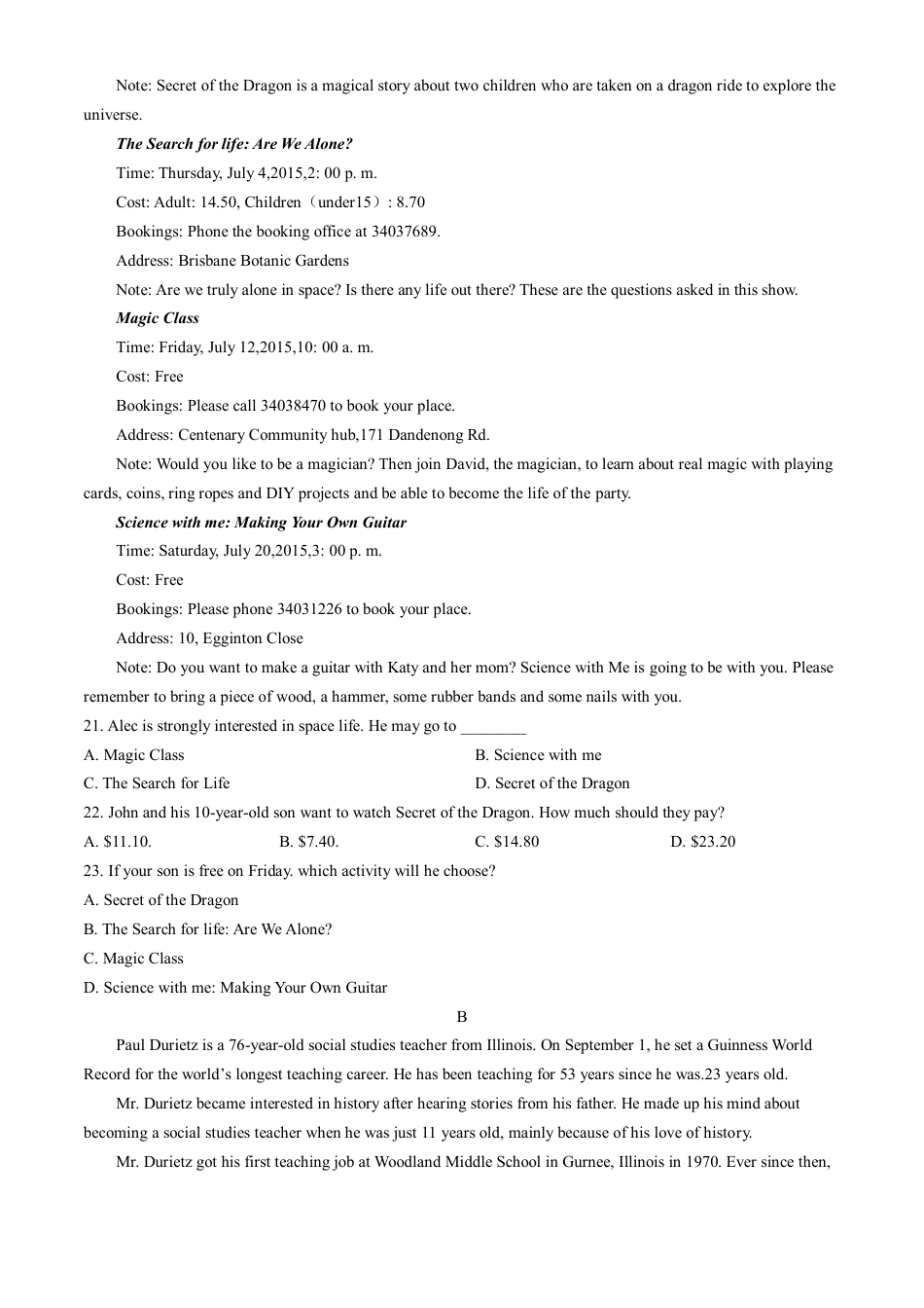 辽宁省丹东市七校协作体2024-2025学年高一上学期11月期中英语试题（含答案）_英语试题.pdf_第3页
