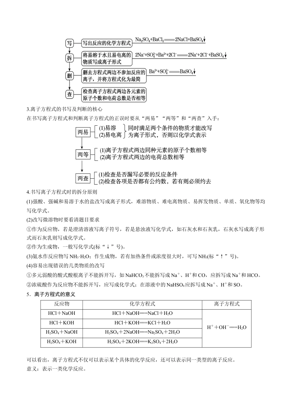 第04课   离子反应   离子方程式-2023年新高一化学暑假自主学习课程导航（人教版2019必修第一册）（解析版）.docx_第3页