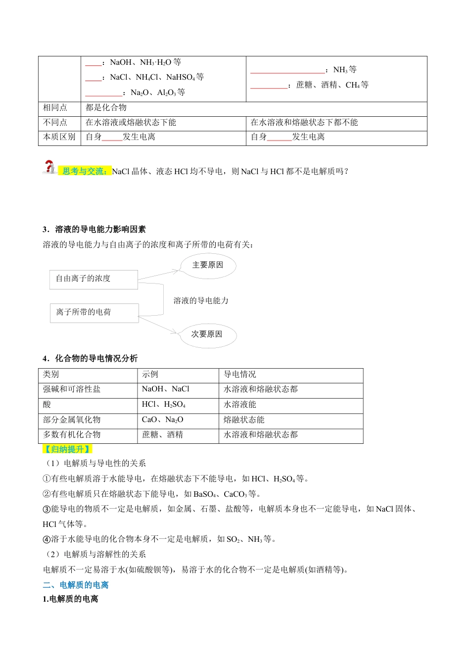 第02讲 电解质的电离（原卷版）.docx_第3页
