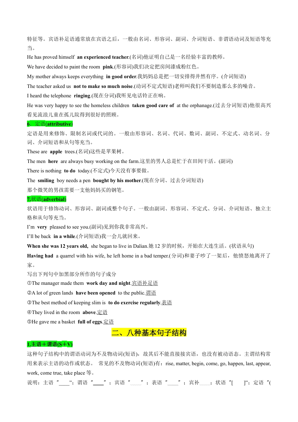 专题12 WELCOME UNIT（语法“句子成分与基本句型”、个人简介写作）（解析版）.docx_第3页