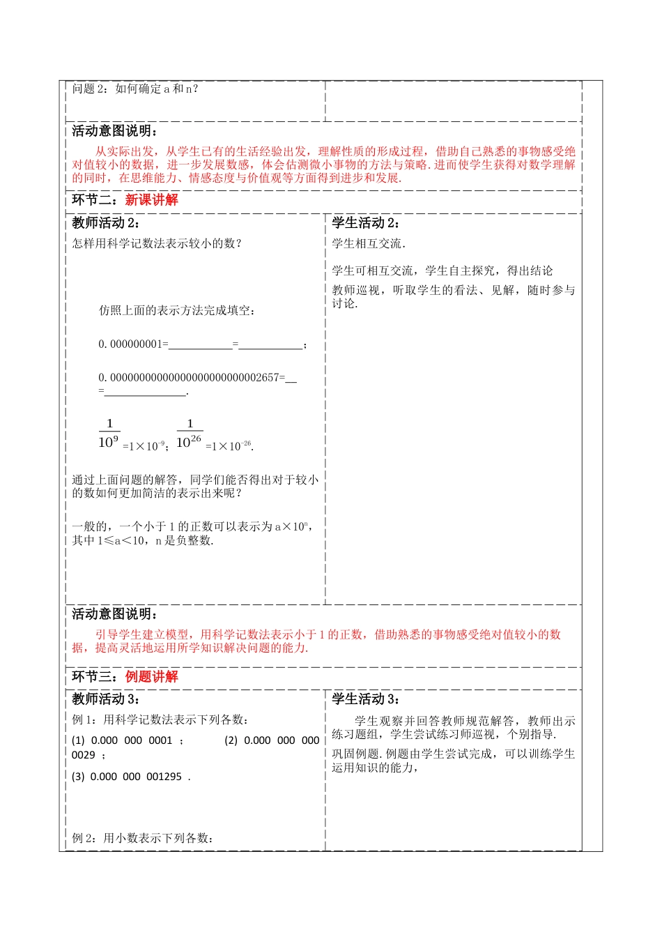 北师大版（2025）七年级数学下册-1.3.2用科学记数法表示较小的数 教案.docx_第2页