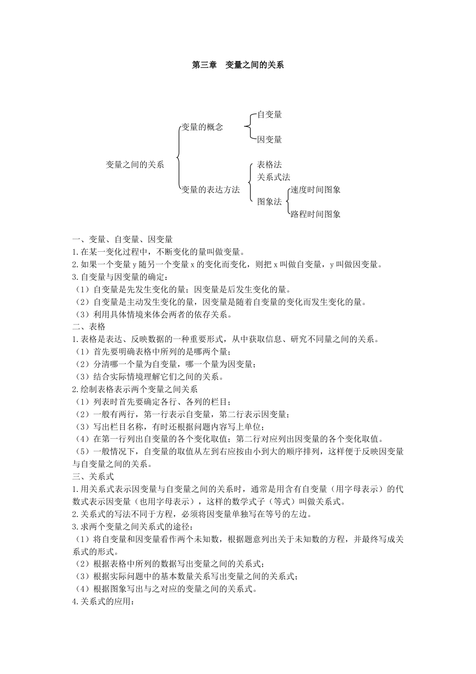 北师大版（2025）七年级数学下册-第三章 变量之间的关系.doc_第1页