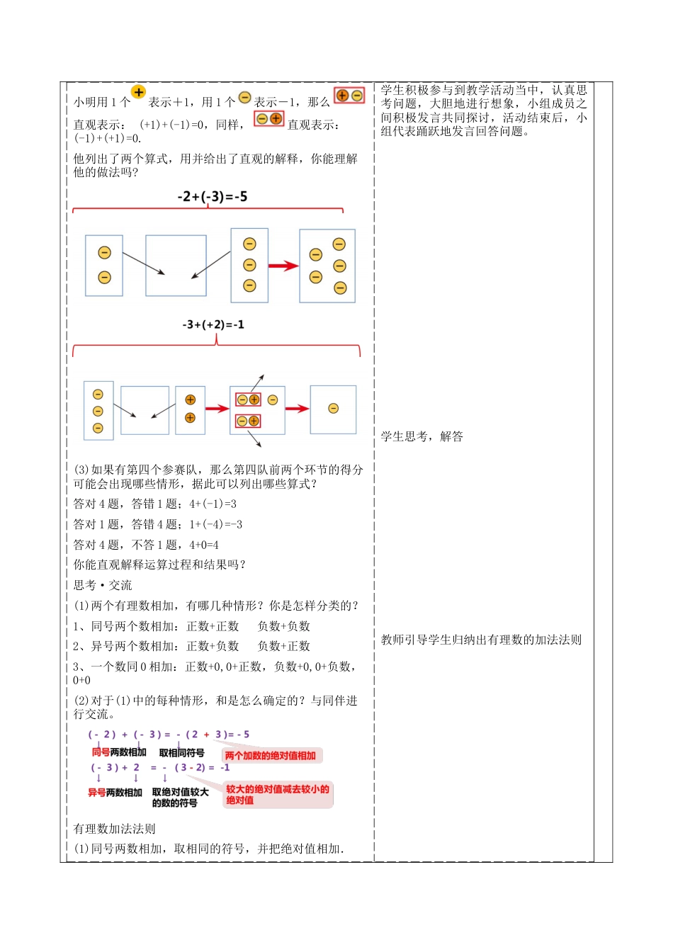 北师大版七年级上册《2.2.1有理数的混合运算》教学设计.docx_第2页