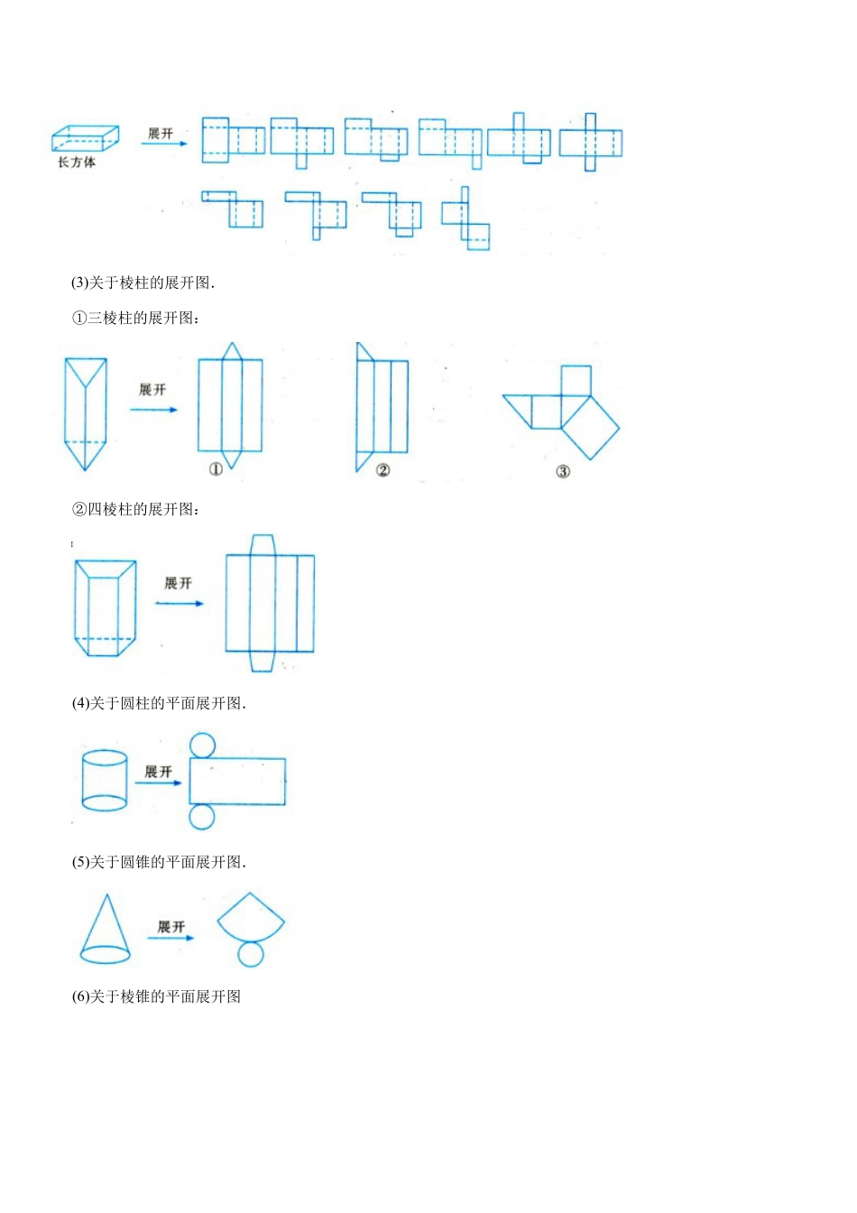 北师大版七年级上册第02讲从立体图形到平面图形（5个知识点+8种题型+过关检测）解析版.docx_第3页