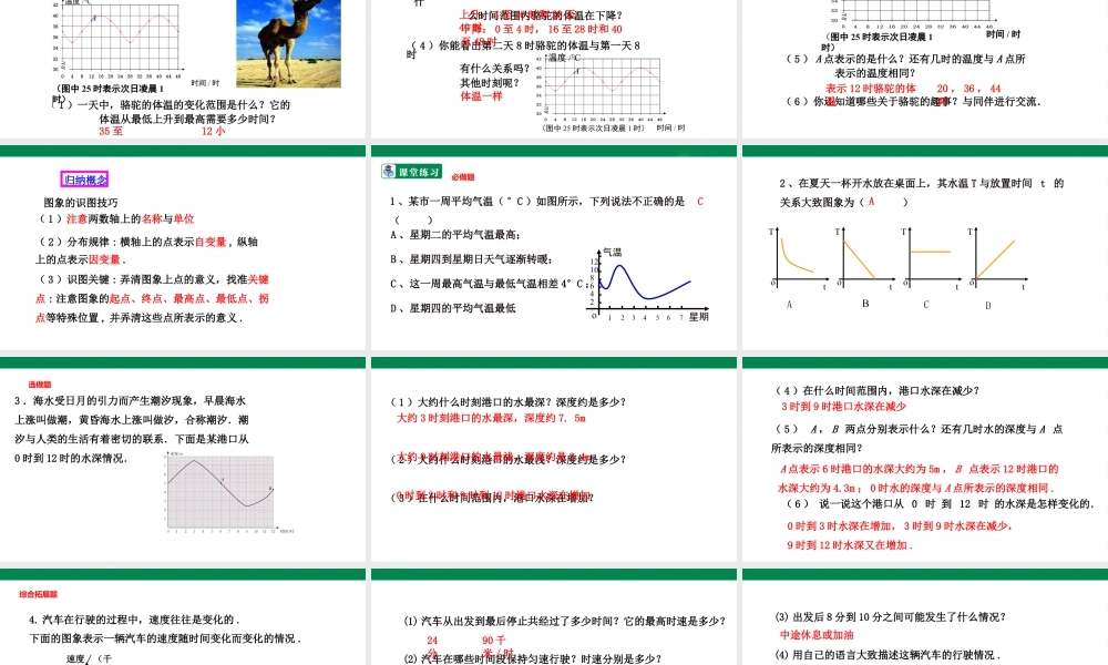 北师大（2025）数学七年级下-3.3.1 用图象表示的变量间关系    课件.pptx