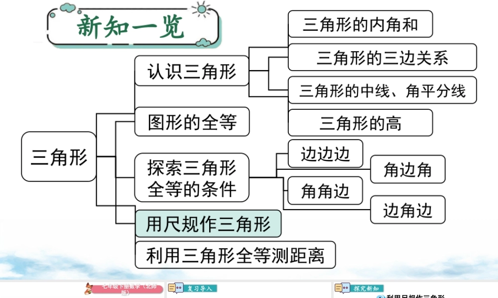 北师大（2025）数学七年级下-4.4 用尺规作三角形.pptx