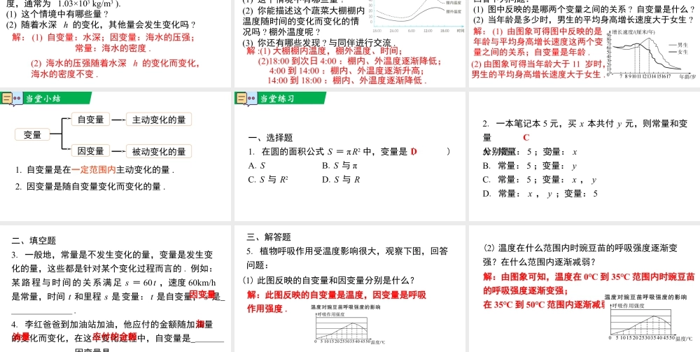 北师大（2025）数学七年级下-6.1 现实中的变量.pptx