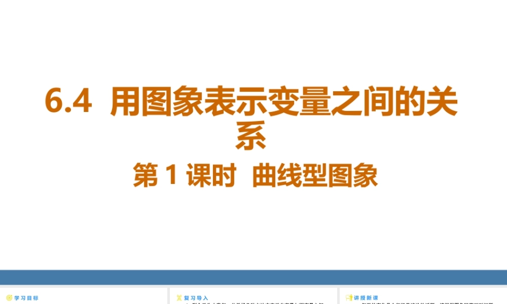 北师大（2025）数学七年级下-6.4 用图象表示变量之间的关系 第1课时 课件（共17张PPT）.pptx