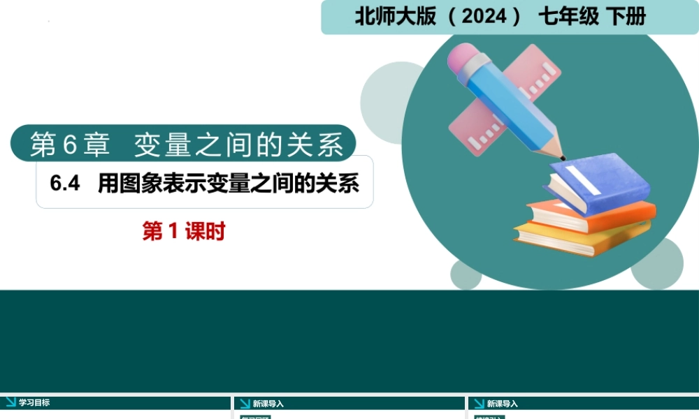北师大（2025）数学七年级下-6.4用图象表示变量之间的关系第1课时（同步课件).pptx
