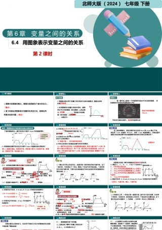 北师大（2025）数学七年级下-6.4用图象表示变量之间的关系第2课时（同步课件).pptx