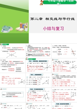 北师大（2025）数学七年级下-第二章 小结与复习.pptx