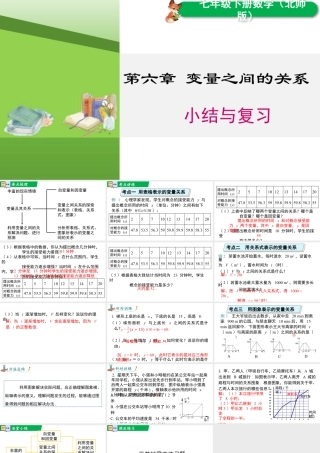 北师大（2025）数学七年级下-第六章 小结与复习.pptx