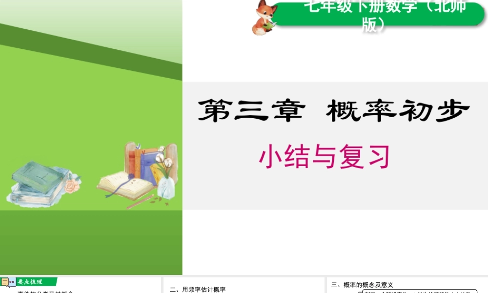 北师大（2025）数学七年级下-第三章 小结与复习.pptx