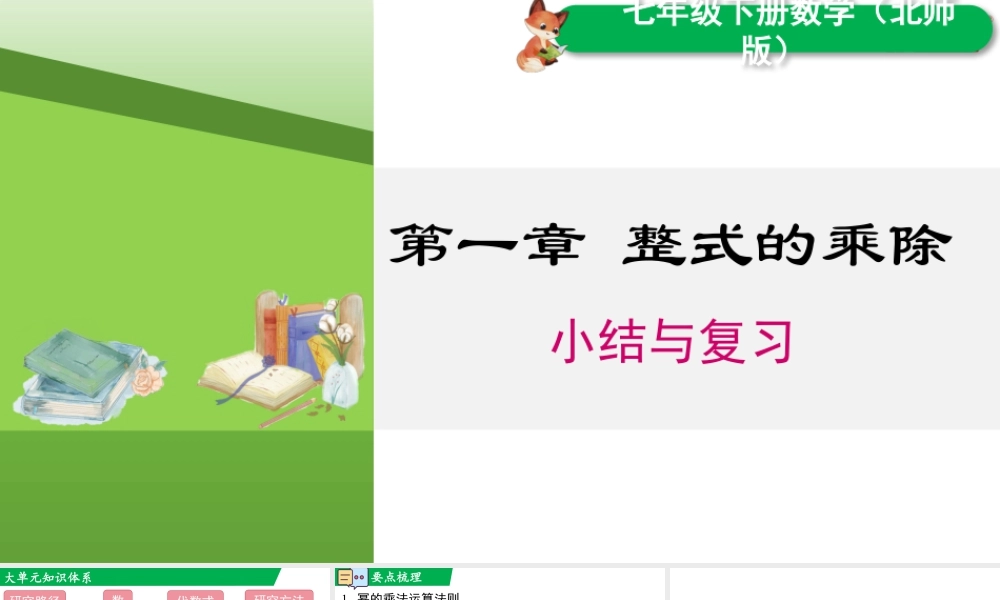 北师大（2025）数学七年级下-第一章 小结与复习.pptx