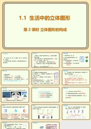 北师大版（2024）数学七年级上册1.1 生活中的立体图形 第2课时 立体图形的构成  课件（共15张PPT）.pptx