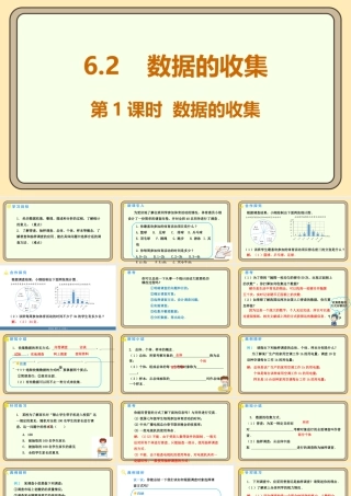 北师大版（2024）数学七年级上册6.2 数据的收集 第1课时 数据的收集  课件(共19张PPT).pptx