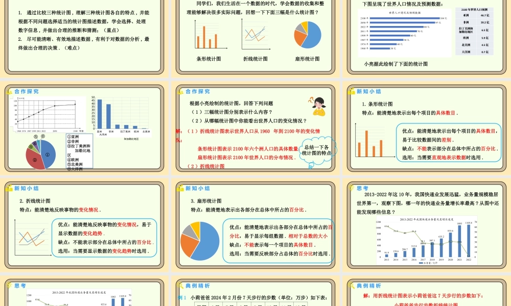 北师大版（2024）数学七年级上册6.3 数据的表示 第3课时 统计图的选择  课件(共17张PPT).pptx