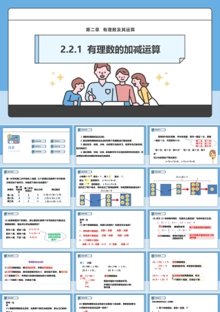 北师大版(2025)七年级上教学课件：2.2.1 有理数的加减运算.pptx