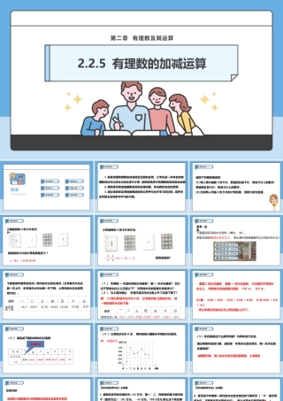 北师大版(2025)七年级上教学课件：2.2.5 有理数的加减运算.pptx