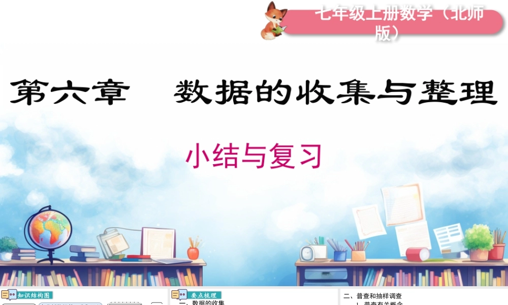北师大版(2025)七年级上教学课件：第六章 小结与复习.pptx