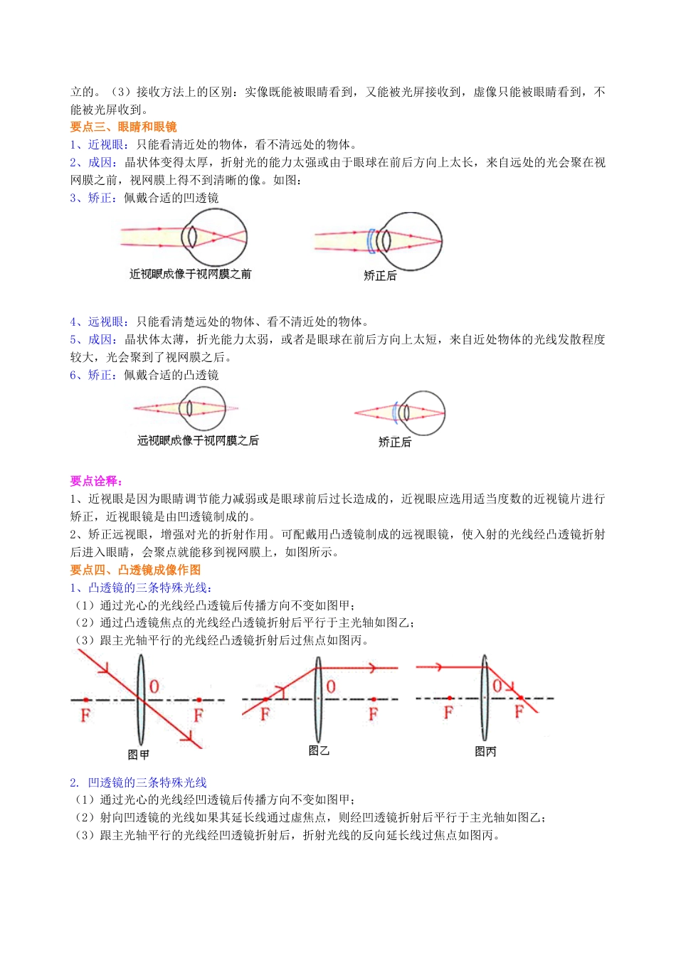 《透镜及其应用》全章复习与巩固(基础) 知识讲解-沪科版初中物理.docx_第3页