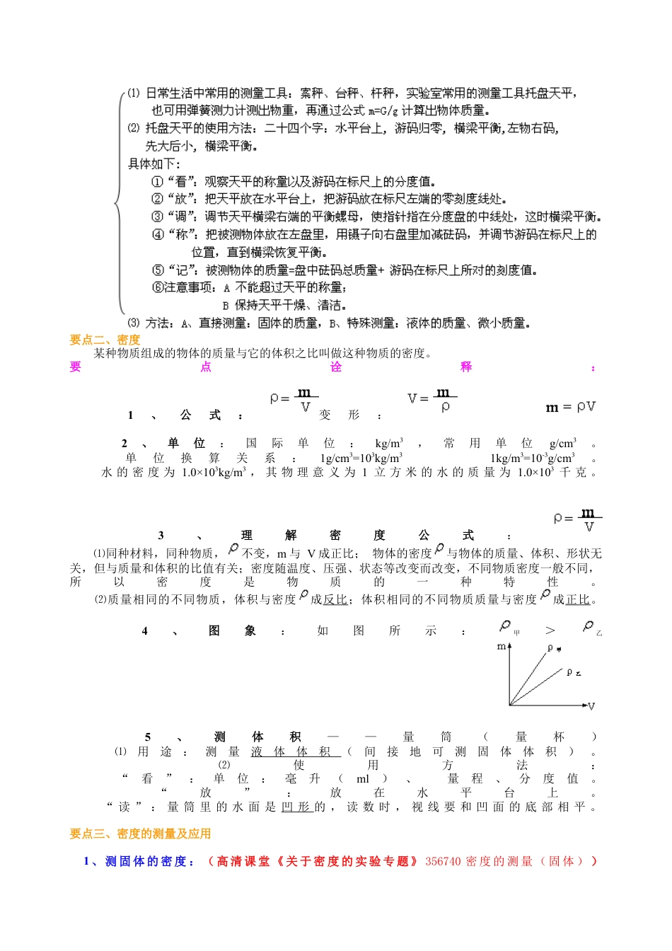 《质量与密度》全章复习与巩固（提高）知识讲解-沪科版初中物理.docx_第2页