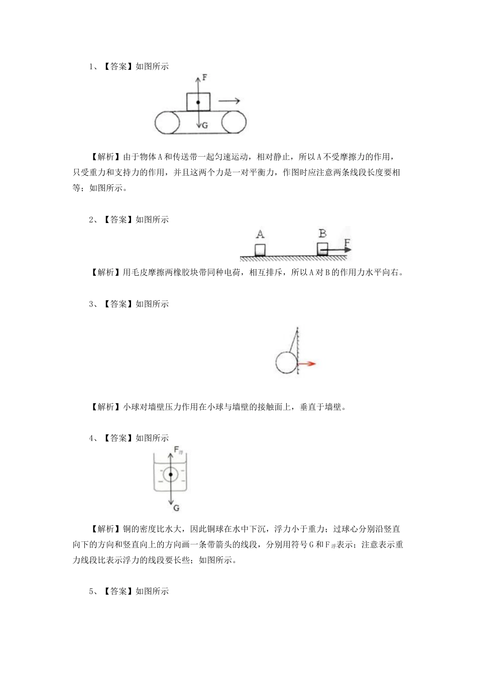 58中考冲刺：力学作图题专题(基础)-沪科版初中物理.docx_第3页